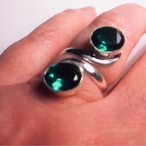 Aqua Apatite 925 Sterling Silver Ring